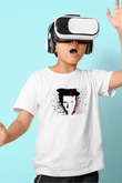 Tom Waits Baskılı Beyaz Unisex Beyaz Çocuk Tişört - Tshirt