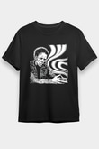 Tom Waits Baskılı Unisex Siyah Tişört - Tshirt