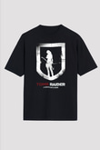 Tomb Raider Siyah Unisex Oversize Tişört T-Shirt