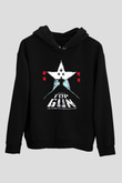 Top Gun Siyah Unisex Kapşonlu Sweatshirt