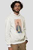 Trainspotting Baskılı Beyaz Unisex Hoodie