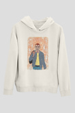 Trainspotting Baskılı Beyaz Unisex Hoodie