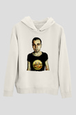 Trainspotting Baskılı Beyaz Unisex Hoodie