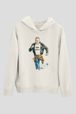 Trainspotting Baskılı Beyaz Unisex Hoodie