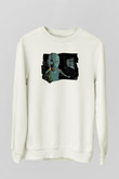 Trainspotting Baskılı Beyaz Unisex Sweatshirt