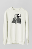 Trainspotting Baskılı Beyaz Unisex Sweatshirt
