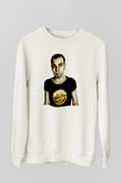 Trainspotting Baskılı Beyaz Unisex Sweatshirt