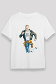 Trainspotting Unisex Baskılı Beyaz Tişört - Tshirt