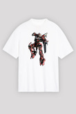 Transformers Beyaz Unisex Oversize Tişört