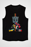 Transformers Siyah Unisex  Kolsuz Tişört