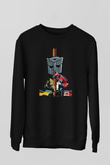 Transformers Siyah Unisex  Sweatshirt