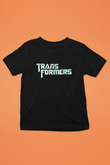 Transformers Tv Baskılı Siyah Unisex Çocuk Tişört