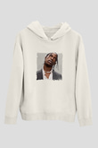 Travis Scott Baskılı Unisex Beyaz Kapüşonlu Sweatshirt