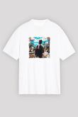 Travis Scott Baskılı Unisex Beyaz Tişört
