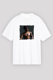 Travis Scott Baskılı Unisex Beyaz Tişört