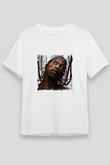 Travis Scott Baskılı Unisex Beyaz Tişört