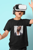 Travis Scott Baskılı Unisex Siyah Çocuk Tişört