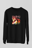 Travis Scott Baskılı Unisex Siyah Sweatshirt