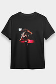 Travis Scott Baskılı Unisex Siyah Tişört