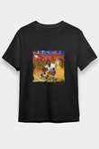 Travis Scott Baskılı Unisex Siyah Tişört