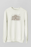 Trevi Çeşmesi Beyaz Unisex Sweatshirt