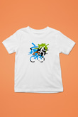 Triathlon Baskılı Unisex Beyaz Çocuk Tişört - Tshirt