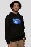 Trine Siyah Unisex Hoodie