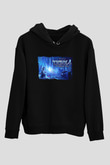 Trine Siyah Unisex Hoodie