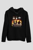 Trine Siyah Unisex Hoodie
