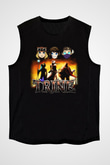 Trine Siyah Unisex Kolsuz Tişört