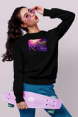 Trine Siyah Unisex Sweatshirt