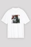 Tupac Baskılı Unisex Beyaz Tişört