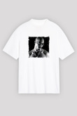 Tupac Baskılı Unisex Beyaz Tişört