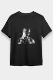 Tupac Baskılı Unisex Siyah Tişört