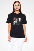 Tupac Baskılı Unisex Siyah Tişört