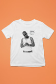 Tupac Shakur Baskılı Beyaz Unisex Çocuk Tişört