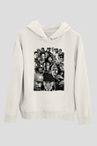 Tupac Shakur Beyaz Unisex Kapşonlu Sweatshirt