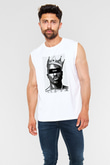 Tupac Shakur Beyaz Unisex Kolsuz Tişört