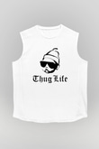 Tupac Shakur Beyaz Unisex Kolsuz Tişört