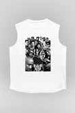 Tupac Shakur Beyaz Unisex Kolsuz Tişört