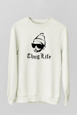 Tupac Shakur Beyaz Unisex Sweatshirt