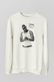 Tupac Shakur Beyaz Unisex Sweatshirt