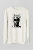 Tupac Shakur Beyaz Unisex Sweatshirt