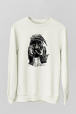 Tupac Shakur Beyaz Unisex Sweatshirt