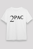 Tupac Shakur Beyaz Unisex Tişört T-Shirt - TişörtFabrikası