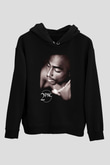 Tupac Shakur Siyah Unisex Hoodie