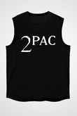 Tupac Shakur Siyah Unisex Kolsuz Tişört