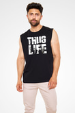 Tupac Shakur Siyah Unisex Kolsuz Tişört