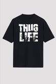 Tupac Shakur Siyah Unisex Oversize Tişört T-Shirt
