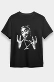 Tupac Shakur Siyah Unisex Tişört T-Shirt - TişörtFabrikası